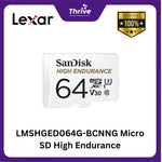 Load image into Gallery viewer, LMSHGED064G-BCNNG Micro SD High Endurance