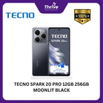Load image into Gallery viewer, TECNO SPARK 20 PRO 12GB 256GB MOONLIT BLACK
