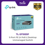Load image into Gallery viewer, TP-LINK 5-Port FE (4 PoE+) Desktop Unmanaged Switch
