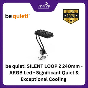 be quiet! SILENT LOOP 2 240mm - ARGB Led - Significant Quiet & Exceptional Cooling - 2xSilent Wings 3 120mm PWM