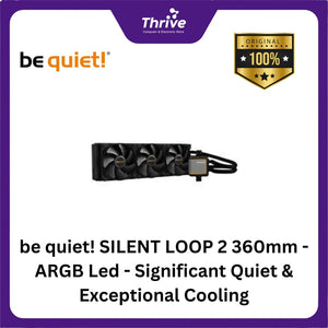 be quiet! SILENT LOOP 2 360mm - ARGB Led - Significant Quiet & Exceptional Cooling - 3xSilent Wings 3 120mm PWM