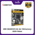 Load image into Gallery viewer, Motherboard MBI H81MHV3 3.0, Ver 7.0/memory DDR 4 Matx