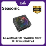 Load image into Gallery viewer, be quiet! SYSTEM POWER U9 400W - 80+ Bronze Certified - 3 Years Warranty - Number 1 PSU in Germany
