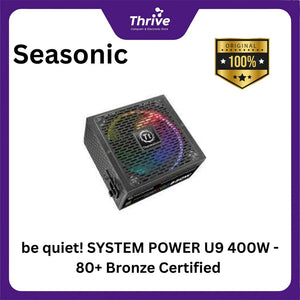 be quiet! SYSTEM POWER U9 400W - 80+ Bronze Certified - 3 Years Warranty - Number 1 PSU in Germany