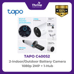 Load image into Gallery viewer, TP-LINK 2-Indoor/Outdoor Battery Camera 1080p 2MP + 1-Hub
