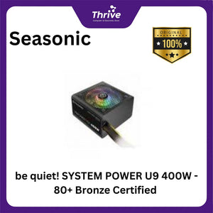 be quiet! SYSTEM POWER U9 400W - 80+ Bronze Certified - 3 Years Warranty - Number 1 PSU in Germany