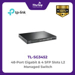 Load image into Gallery viewer, TP-LINK 48-Port Gigabit &amp; 4 SFP Slots L2 Managed Switch
