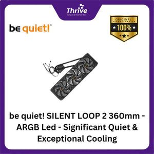 be quiet! SILENT LOOP 2 360mm - ARGB Led - Significant Quiet & Exceptional Cooling - 3xSilent Wings 3 120mm PWM