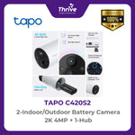 Load image into Gallery viewer, TP-LINK 2-Indoor/Outdoor Battery Camera 2K 4MP + 1-Hub
