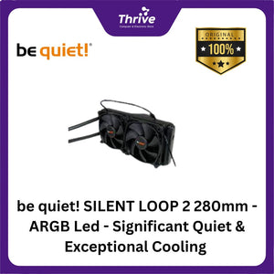 be quiet! SILENT LOOP 2 280mm - ARGB Led - Significant Quiet & Exceptional Cooling - 2xSilent Wings 3 140mm PWM